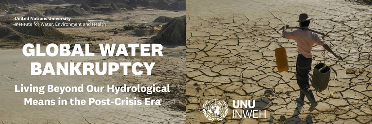 «Bancarrota mundial del agua: Vivir más allá de nuestros recursos hidrológicos en la era posterior a la crisis»